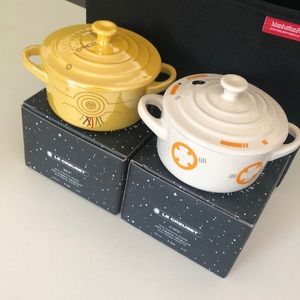 (2) Star Wars Le Creuset mini round cocottes